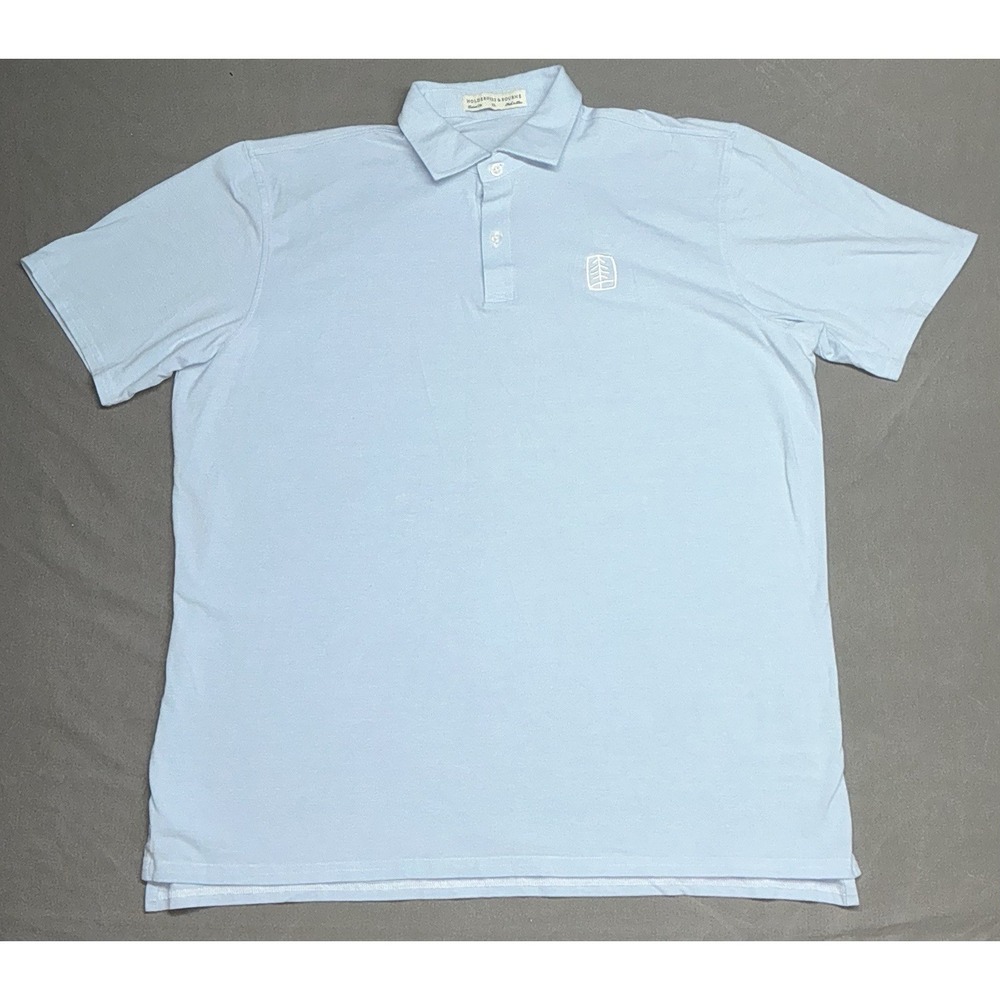 Holderness & Bourne Polo Shirt Men XL Blue Short Sleeve Golf Athleisurewear